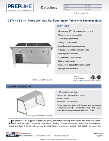 Spec Sheet