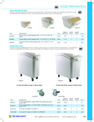 Spec Sheet