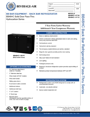 Spec Sheet