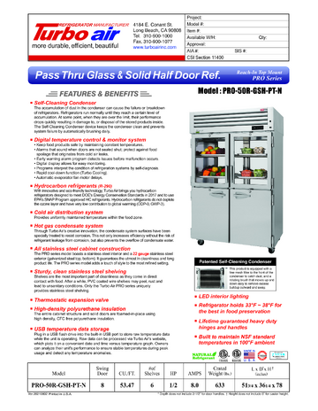 Spec Sheet