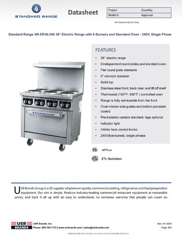 Spec Sheet