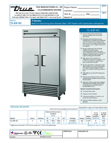 Spec Sheet