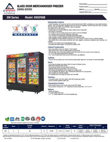 Spec Sheet