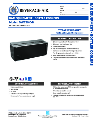 Spec Sheet