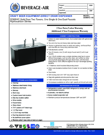 Spec Sheet