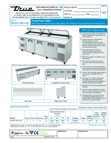 Spec Sheet