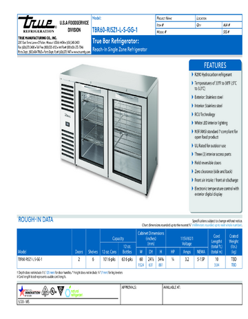 Spec Sheet
