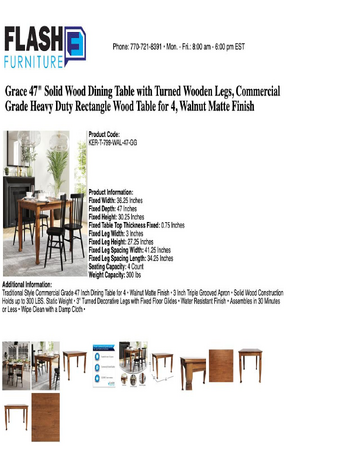 Spec Sheet