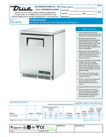 Spec Sheet