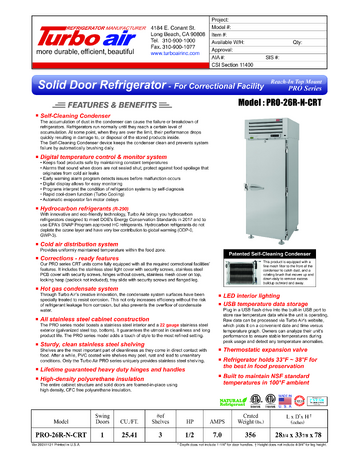 Spec Sheet