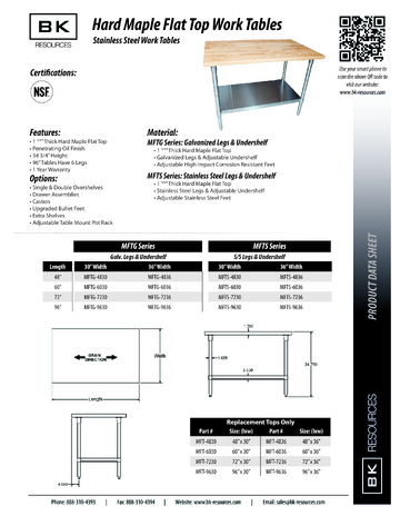 Spec Sheet