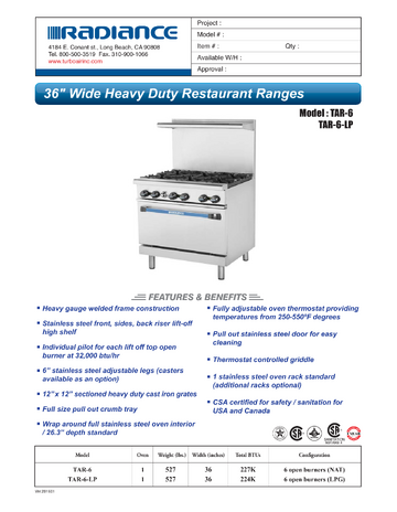 Spec Sheet