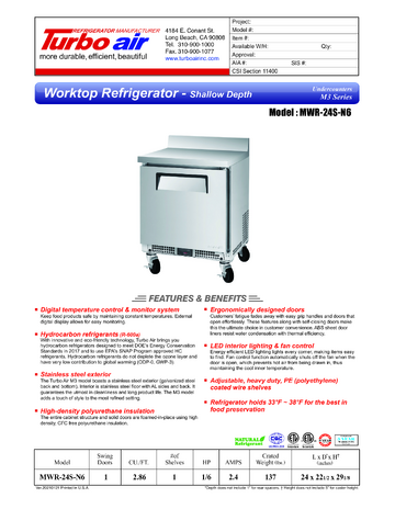Spec Sheet