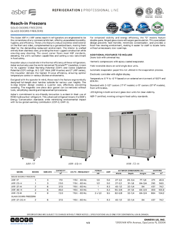 Spec Sheet