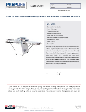 Spec Sheet