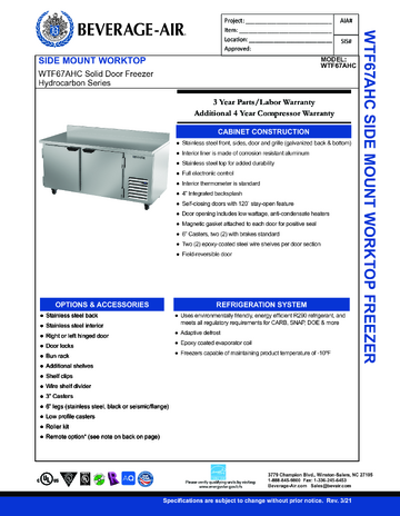Spec Sheet