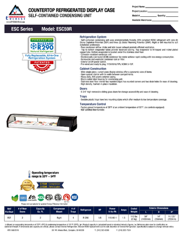 Spec Sheet