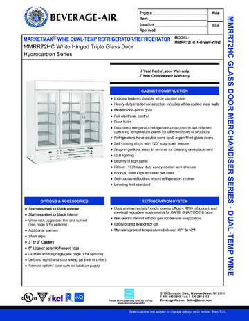 Spec Sheet