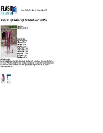 Spec Sheet