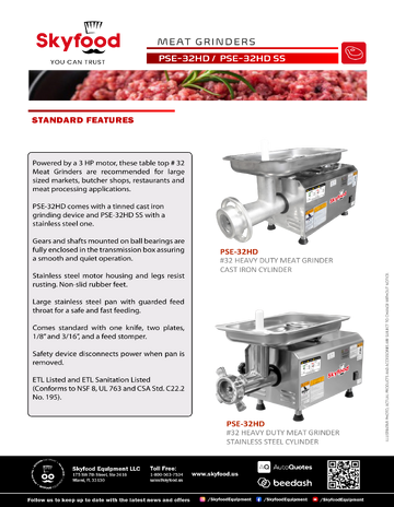 Spec Sheet