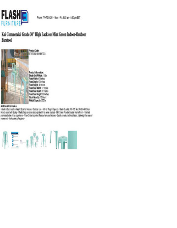Spec Sheet
