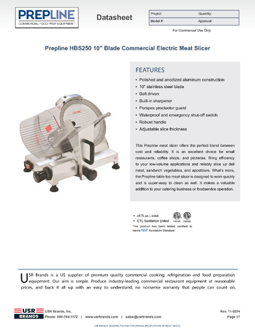 Spec Sheet