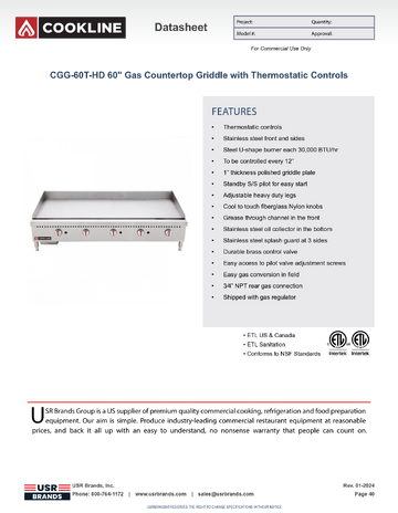 Spec Sheet