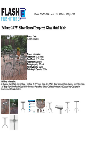 Spec Sheet