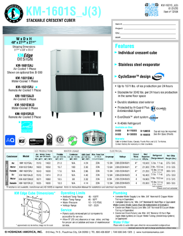 Spec Sheet