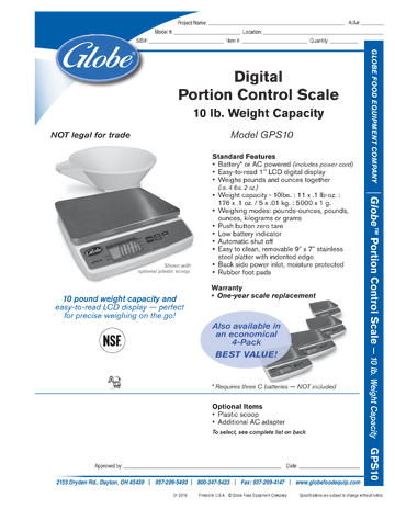 Spec Sheet