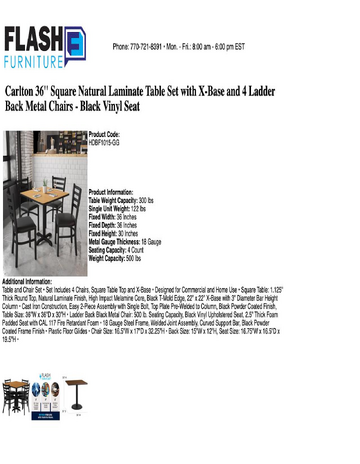 Spec Sheet