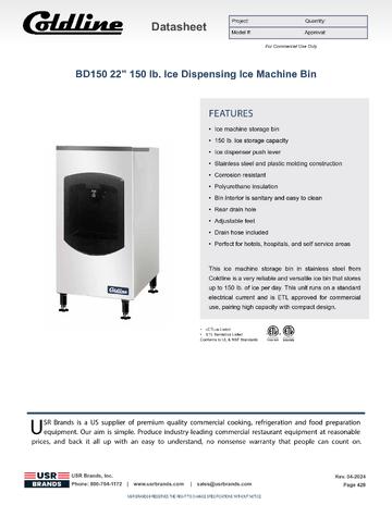 Spec Sheet