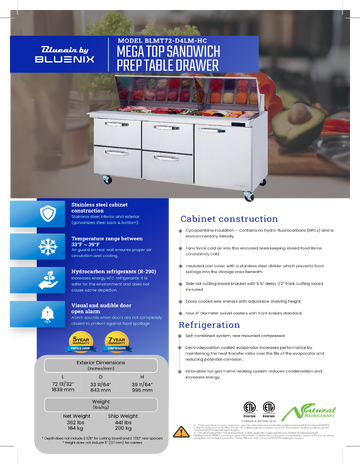 Spec Sheet