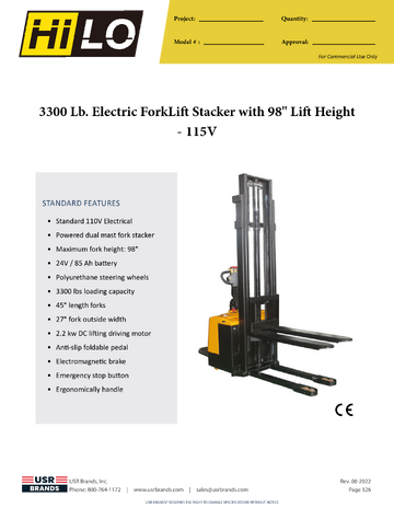 Spec Sheet