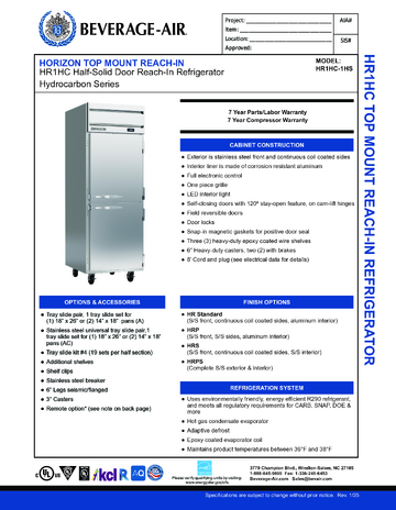 Spec Sheet