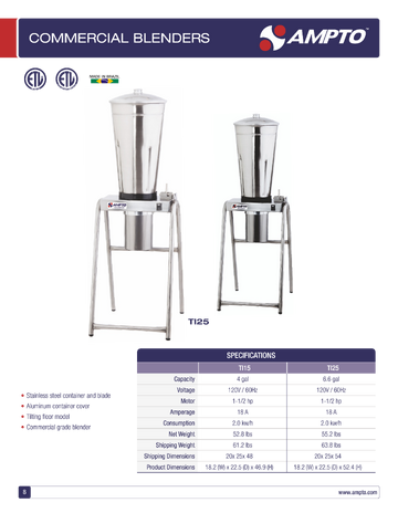 Spec Sheet