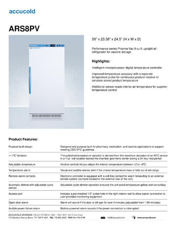 Spec Sheet