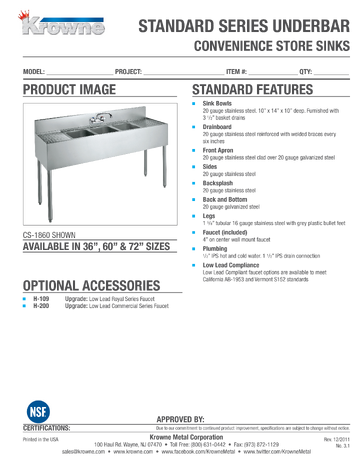 Spec Sheet