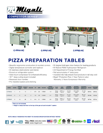 Spec Sheet