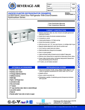 Spec Sheet