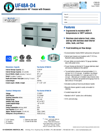 Spec Sheet