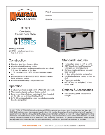 Spec Sheet