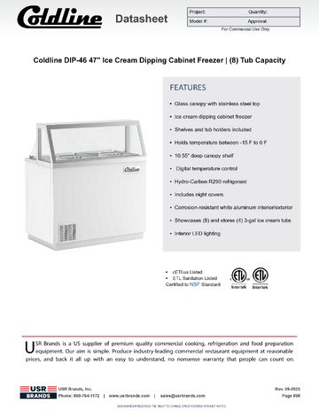 Spec Sheet