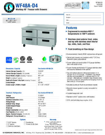 Spec Sheet