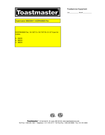 Spec Sheet