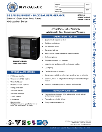 Spec Sheet