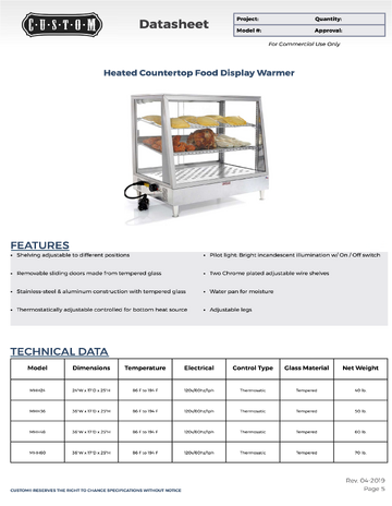 Spec Sheet