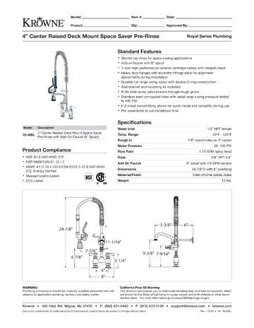 Spec Sheet