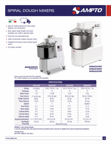 Spec Sheet