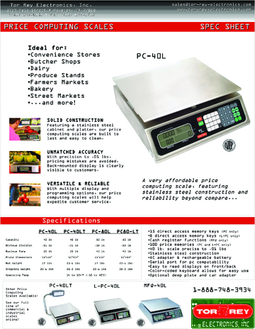 Spec Sheet